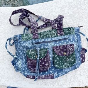 BDG Y2K Bandana Patch Shoulder Bag